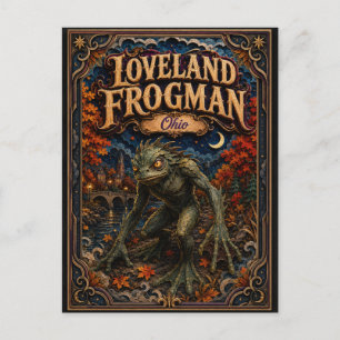 Postal Las Leyendas del Hombre Rana de Loveland Ohio Popc