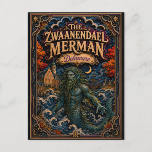 Postal Las Leyendas del Tritón de Zwaanendael Delaware