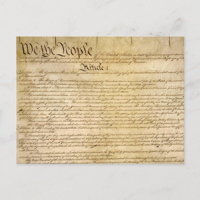 Postal ¡Las libertades constitucionales de los E.E.U.U. - (Anverso)