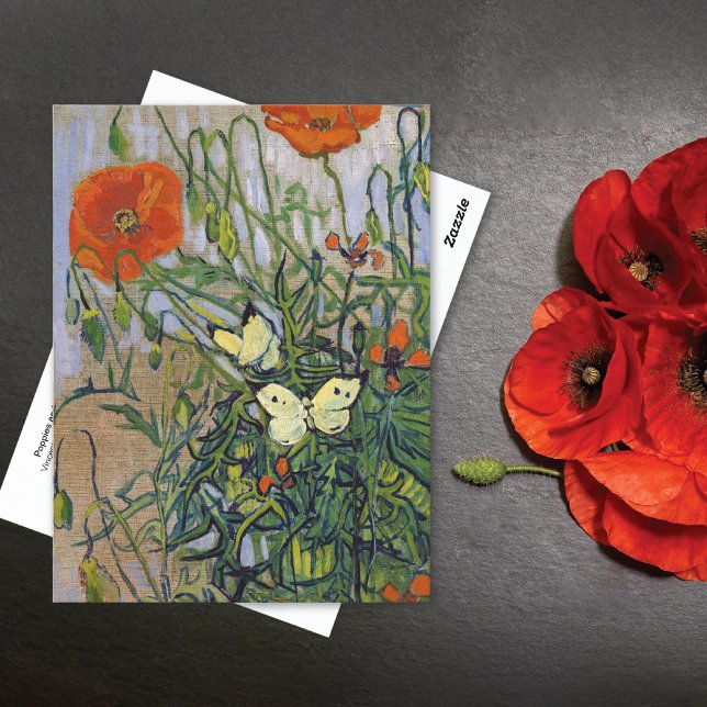 Postal Las mariposas Vincent van Gogh (Subido por el creador)
