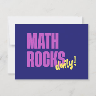 Postal Las Matemáticas Rocan Diariamente