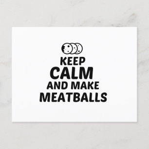 POSTAL LAS MEATBALLAS MANTIENEN CALMA Y HACEN