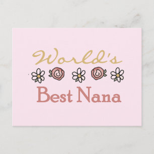 Postal Las mejores camisetas de Nana del mundo para baila