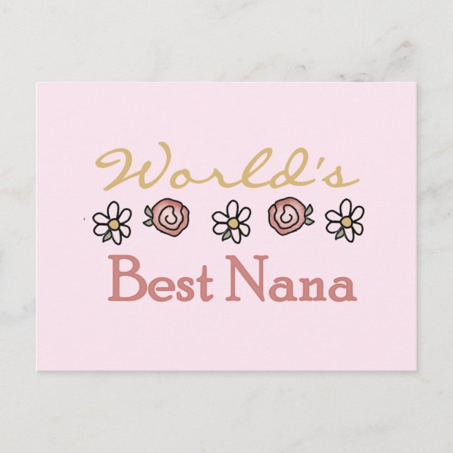 Postal Las mejores camisetas de Nana del mundo para baila (Anverso)