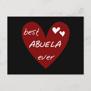 Postal Las mejores camisetas y regalos de Abuela del