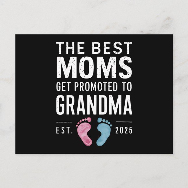 Postal Las Mejores Madres Son Ascendidas A Abuela Est 202 (Anverso)