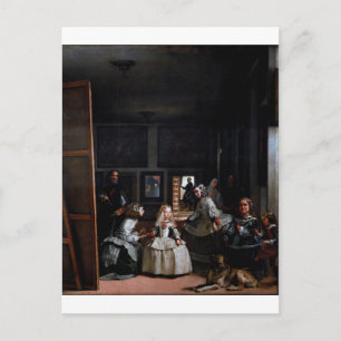 Postal Las Meninas, las empleadas del honor, Diego Velázq