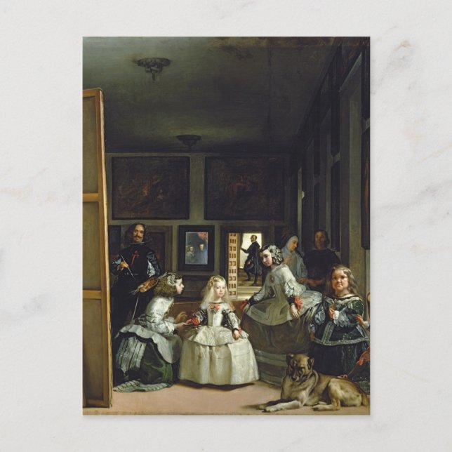Postal Las Meninas o la familia de Felipe IV, c.1656 2 (Anverso)