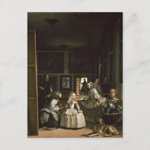 Postal Las Meninas por Diego Velázquez