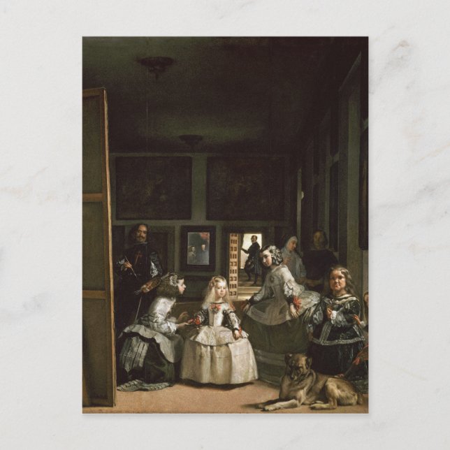 Postal Las Meninas por Diego Velázquez (Anverso)