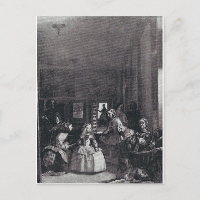 Postal "Las Meninas". por Velazquez (Anverso)