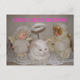 POSTAL LAS MIRADAS PUEDEN SER ENGAÑOSAS