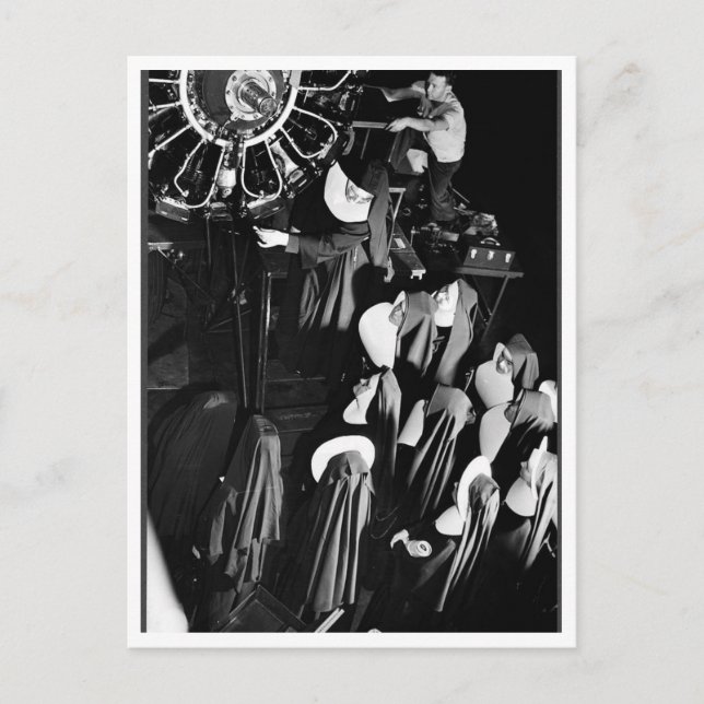 Postal Las Monjas Voladoras. (Anverso)