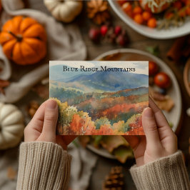 Postal Las montañas Blue Ridge, el personalizable