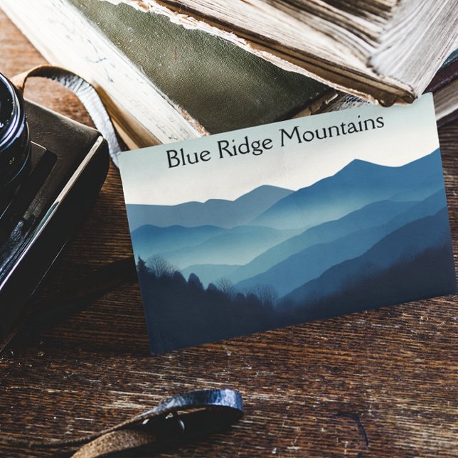Postal Las montañas Blue Ridge, el personalizable (Subido por el creador)