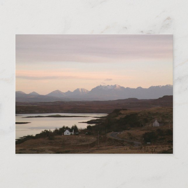Postal Las Montañas Cuillin En La Isla De Skye En Escocia (Anverso)