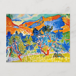Postal Las montañas de Collioure   Andre Derain  