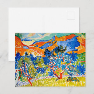 Postal Las Montañas en Collioure Andre Derain