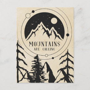 Postal Las montañas están llamando