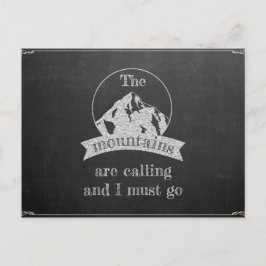 Postal Las montañas están llamando