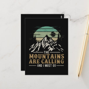 Postal Las montañas están llamando y debo ir