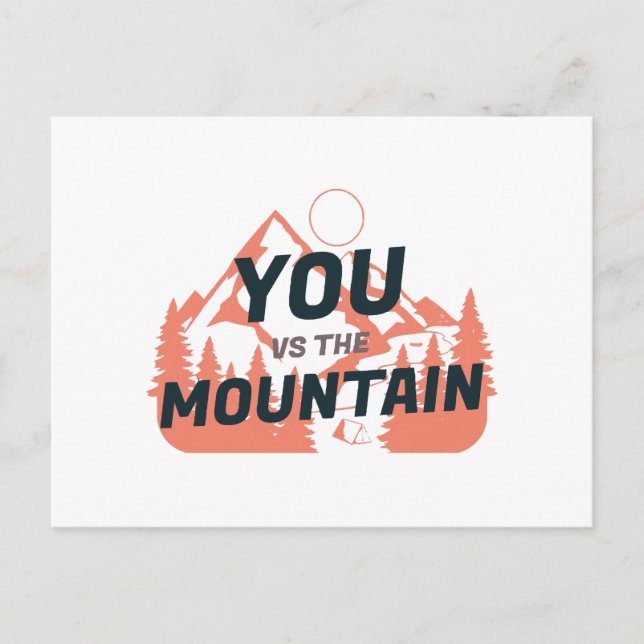 Postal Las montañas están llamando y debo irme (Anverso)