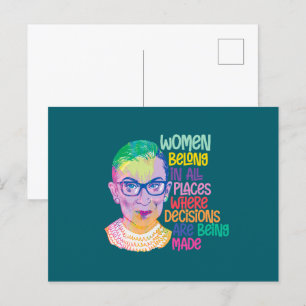 Postal Las Mujeres De Ruth Bader Ginsburg Pertenecen En T