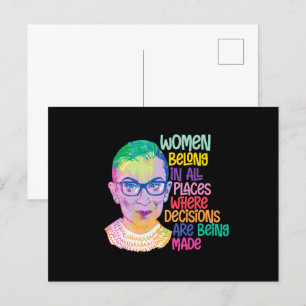 Postal Las Mujeres De Ruth Bader Ginsburg Pertenecen En T