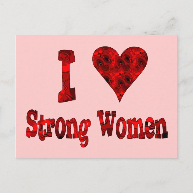 Postal Las mujeres fuertes del corazón (Anverso)