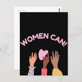 Postal Las mujeres pueden ser feministas