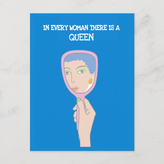 Postal Las mujeres son criaturas maravillosas (Anverso)