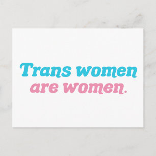 Postal Las mujeres trans son mujeres Transgénero