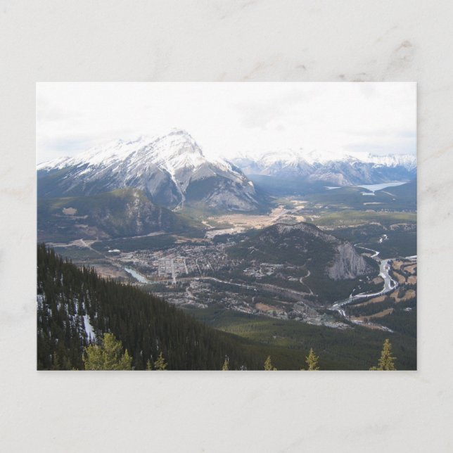 Postal Las Mystic Springs de Canmore Alberta (Anverso)