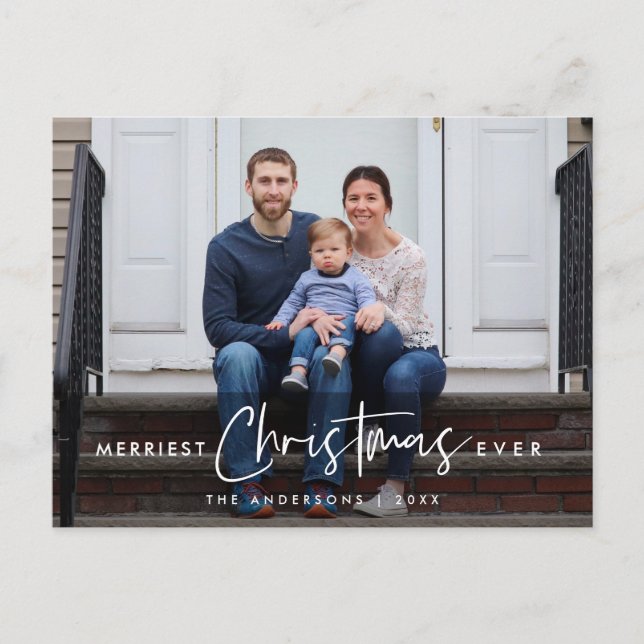 Postal Las Navidades más alegres jamás, Saludo de foto fa (Anverso)