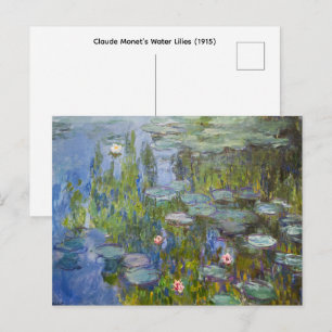 Postal Las ninfeas de Claude Monet (1915)