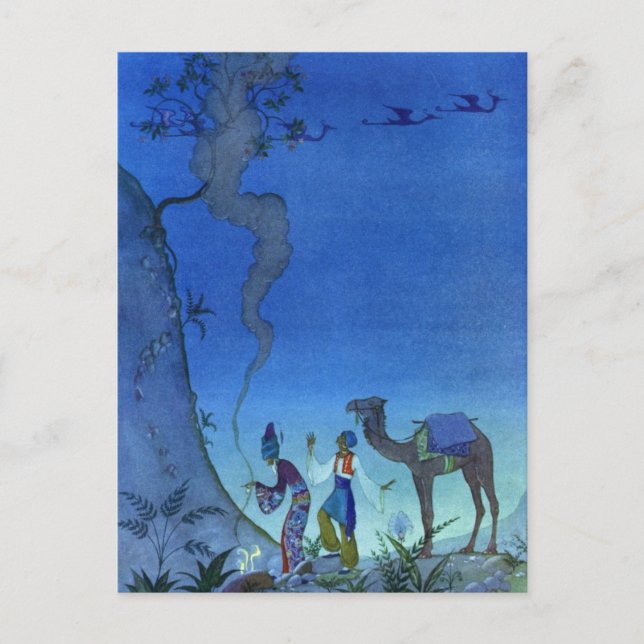 Postal Las noches árabes de Sterret (Anverso)