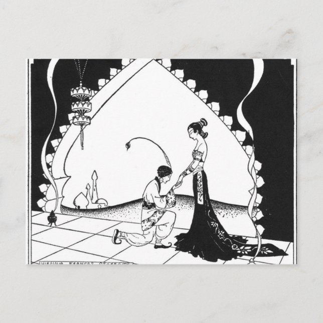 Postal Las noches árabes de Sterret (Anverso)