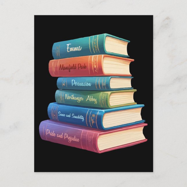 Postal Las novelas VIII de Jane Austen (Anverso)