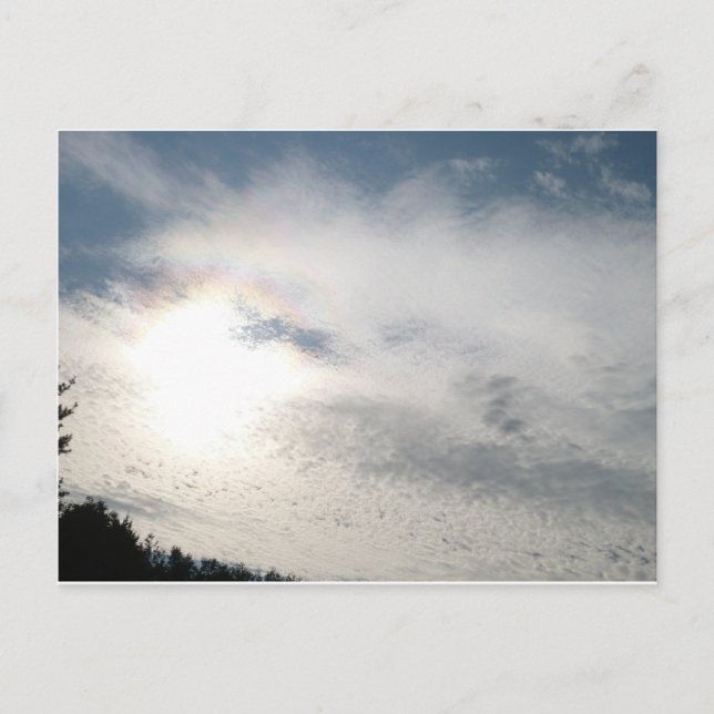 Postal Las nubes son mágicas (Anverso)
