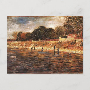 Postal Las orillas del Sena, Vincent van Gogh