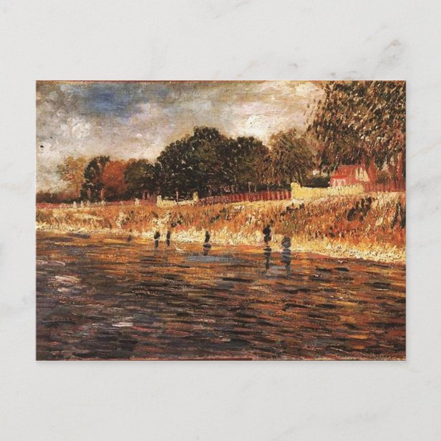 Postal Las orillas del Sena, Vincent van Gogh (Anverso)