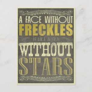 Postal Las pecas son asombrosas