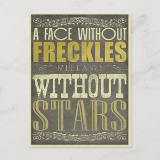 Postal Las pecas son asombrosas