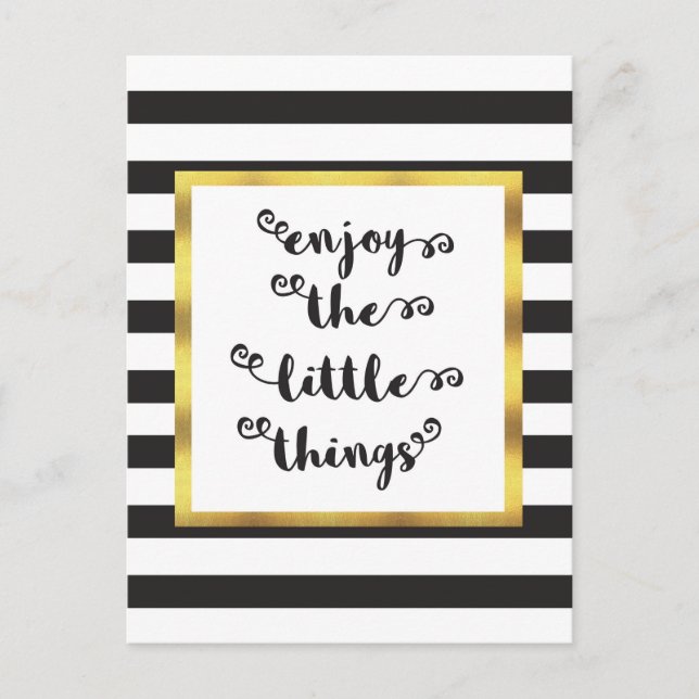 Postal Las pequeñas cosas (Anverso)