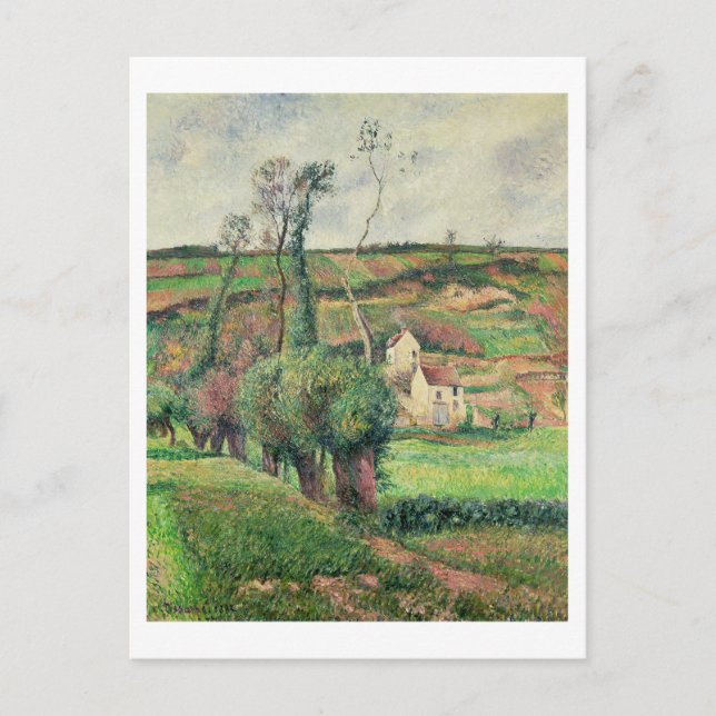 Postal Las pistas de col, Pontoise, 1882 (Anverso)