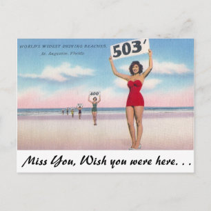 Postal Las playas de conducción más anchas del mundo