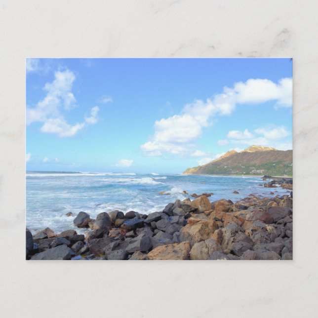 Postal Las playas de Oahu (Anverso)