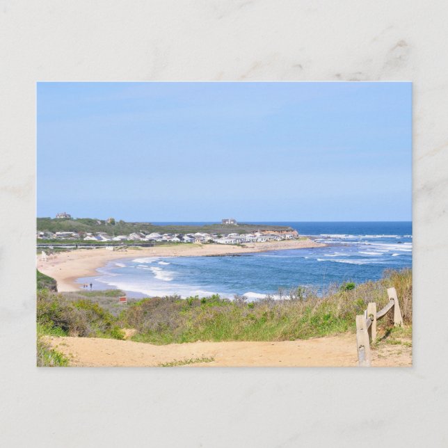 Postal Las playas rocosas de Montauk, Long Island, NY (Anverso)