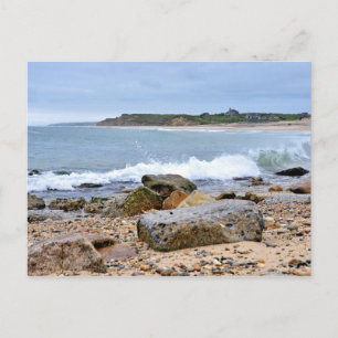 Postal Las playas rocosas de Montauk, Long Island, NY