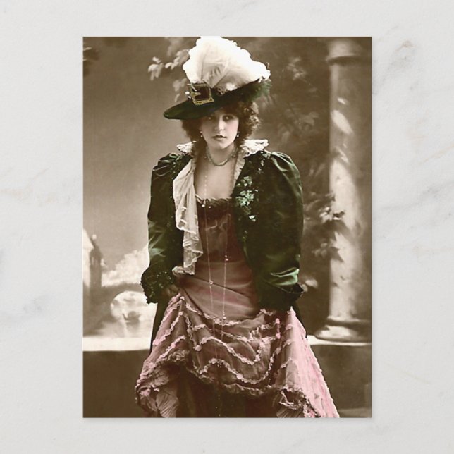 Postal Las plumas de las hebillas y más (Anverso)